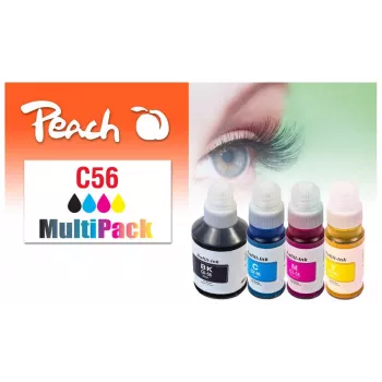 Peach 321697 tintes kasetne 4 gab. Saderīga Standarta ietilpība Melna, ciāna, fuksīna, dzeltena