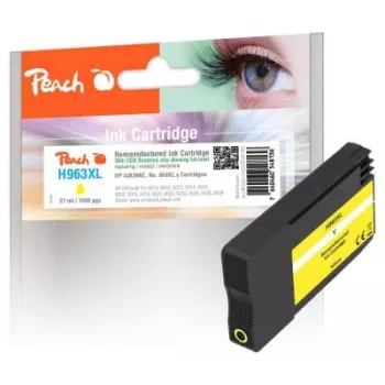 Peach PI300-1030 tintes kasetne 1 gab. Saderīga Augstas (XL) ietilpības dzeltena
