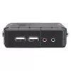 Manhattan KVM Switch Compact 4-Port, 4x USB-A, Cables included, Audio Support, Control 4x computers from one pc/pele/screen, Melns, Lifetime Warranty, Boxed