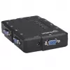 Manhattan KVM Switch Compact 4-Port, 4x USB-A, Cables included, Audio Support, Control 4x computers from one pc/pele/screen, Melns, Lifetime Warranty, Boxed
