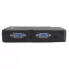 Manhattan KVM Switch Compact 4-Port, 4x USB-A, Cables included, Audio Support, Control 4x computers from one pc/pele/screen, Melns, Lifetime Warranty, Boxed