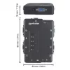 Manhattan KVM Switch Compact 4-Port, 4x USB-A, Cables included, Audio Support, Control 4x computers from one pc/pele/screen, Melns, Lifetime Warranty, Boxed