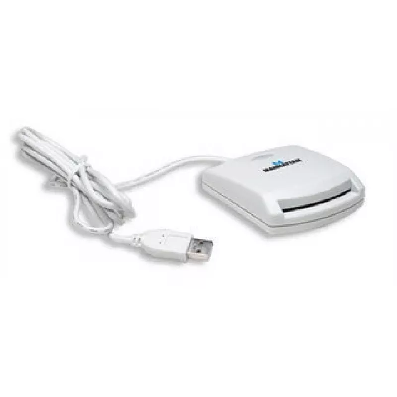 Manhattan 172844 viedkaršu lasītājs USB 1.1 Balta