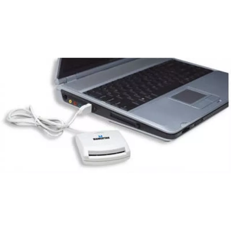 Manhattan 172844 viedkaršu lasītājs USB 1.1 Balta