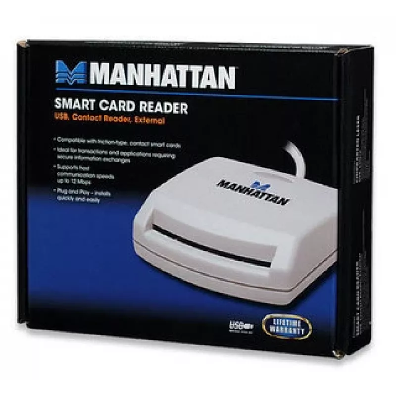 Manhattan 172844 viedkaršu lasītājs USB 1.1 Balta