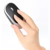 Manhattan One Single USB-A Nano Receiver for Both, Full-Size Wireless tastatūra, Ambidextrous Optical pele ar Three Buttons and Scroll Wheel, 1200 dpi, Silver/Melns