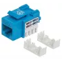 Intellinet Keystone Jack, Cat6, UTP, Punch-down, zils, plakans, zils, RJ-45, sievišķīgs, 22/26, Cat6