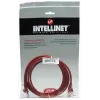 Intellinet tīkla komutācijas kabelis, Cat5e, 5 m, sarkans, CCA, U/UTP, PVC, RJ45, zeltīti kontakti, bez aizķeršanās, ar aizsarguzmavu, mūža garantija