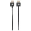 Manhattan HDMI kabelis ar Ethernet (īpaši plāns), 4K@60Hz (augstākās klases ātrdarbīgs), 3 m, vīrišķais–vīrišķais, melns, Ultra HD 4k x 2k, pilnībā ekranēts, zelta pārklājuma kontakti, mūža garantija