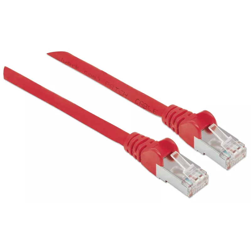 Intellinet tīkla vads, Cat6, 5 m, sarkans, varš, S/FTP, LSOH / LSZH, PVC, RJ45, zeltīti kontakti, bez aizķeršanās, ar aizsarguzmavu, mūža garantija