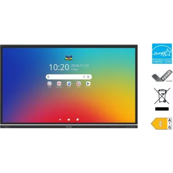 Viewsonic IFP5551 displejs interaktīvā tāfele 139,7 cm (55 collas) 3840 x 2160 pikseļi skārienekrāns melns