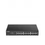 D-Link 24-Port Gigabit Smart Managed Switch, vadāms, L2, Gigabit Ethernet (10/100/1000), montāža statnē, 1U
