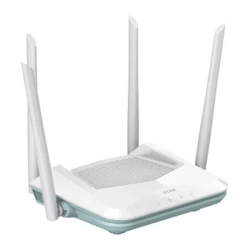 D-Link EAGLE PRO AI AX1500 viedais maršrutētājs bezvadu maršrutētājs Gigabit Ethernet divjoslu (2.4 GHz / 5 GHz) balts