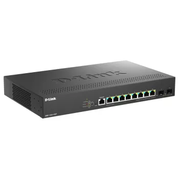 D-Link DMS-1250-10SP/E tīkla komutators pārvaldāms 2.5G Ethernet (100/1000/2500) Power over Ethernet (PoE) melns