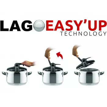 Lagostina Mia Lagoeasy'up 5 L nerūsējošais tērauds