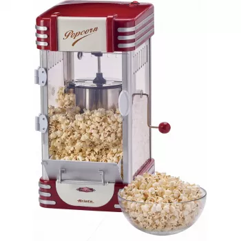 Ariete 2953 Popcorn Popper XL, kopējā ietilpība 2,4 l, bļodas ietilpība 700 g, 310 W, Sarkans/Balts, 290 x 340 x 520 mm