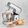 Ariete 1598 Gourmet Professional 7L Metal - planetārais mikseris ar blenderi - nerūsējošā tērauda bļoda - 7 L - stikla krūze - 1200 W - 6 ātrumi