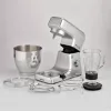 Ariete 1598 Gourmet Professional 7L Metal - planetārais mikseris ar blenderi - nerūsējošā tērauda bļoda - 7 L - stikla krūze - 1200 W - 6 ātrumi