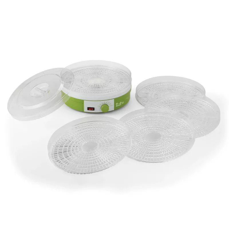Ariete 616 B-Dry Dehidrators - Pārtikas žāvētājs - Augļi, dārzeņi, žāvēta gaļa - Temperatūra 35 °C / 70 °C - 245 W - Zaļš