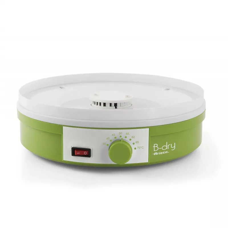 Ariete 616 B-Dry Dehidrators - Pārtikas žāvētājs - Augļi, dārzeņi, žāvēta gaļa - Temperatūra 35 °C / 70 °C - 245 W - Zaļš