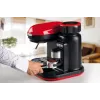 Ariete 1318 Moderna espresso automāts ar integrētu kafijas dzirnaviņu, kafijas pupiņām un maltai kafijai, piena putotājs kapučīno pagatavošanai, 1 un 2 tasīšu filtrs, 1080 W, 800 ml, sarkans
