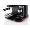 Ariete 1318 Moderna espresso automāts ar integrētu kafijas dzirnaviņu, kafijas pupiņām un maltai kafijai, piena putotājs kapučīno pagatavošanai, 1 un 2 tasīšu filtrs, 1080 W, 800 ml, sarkans