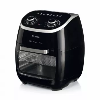 Ariete 4619 Airy Fryer Oven - gaisa fritieris un elektriskā cepeškrāsns ar rotisserie - rotējošs grozs - žāvētājs - 2000 W - 11 litri - tērauds