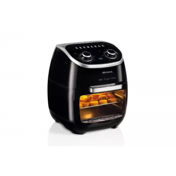 Ariete 4619 Airy Fryer Oven - gaisa fritieris un elektriskā cepeškrāsns ar rotisserie - rotējošs grozs - žāvētājs - 2000 W - 11 litri - tērauds