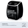 Ariete 4619 Airy Fryer Oven - gaisa fritieris un elektriskā cepeškrāsns ar rotisserie - rotējošs grozs - žāvētājs - 2000 W - 11 litri - tērauds