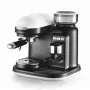 Ariete 1318 Moderna espresso automāts ar iebūvētu kafijas dzirnaviņu, kafijas pupiņām un maltai kafijai, piena putošanas kapučīno pagatavotājs, 1 un 2 tasīšu filtrs, 1080 W, 800 cc, balts