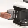 Ariete 1318 Moderna espresso automāts ar iebūvētu kafijas dzirnaviņu, kafijas pupiņām un maltai kafijai, piena putošanas kapučīno pagatavotājs, 1 un 2 tasīšu filtrs, 1080 W, 800 cc, balts