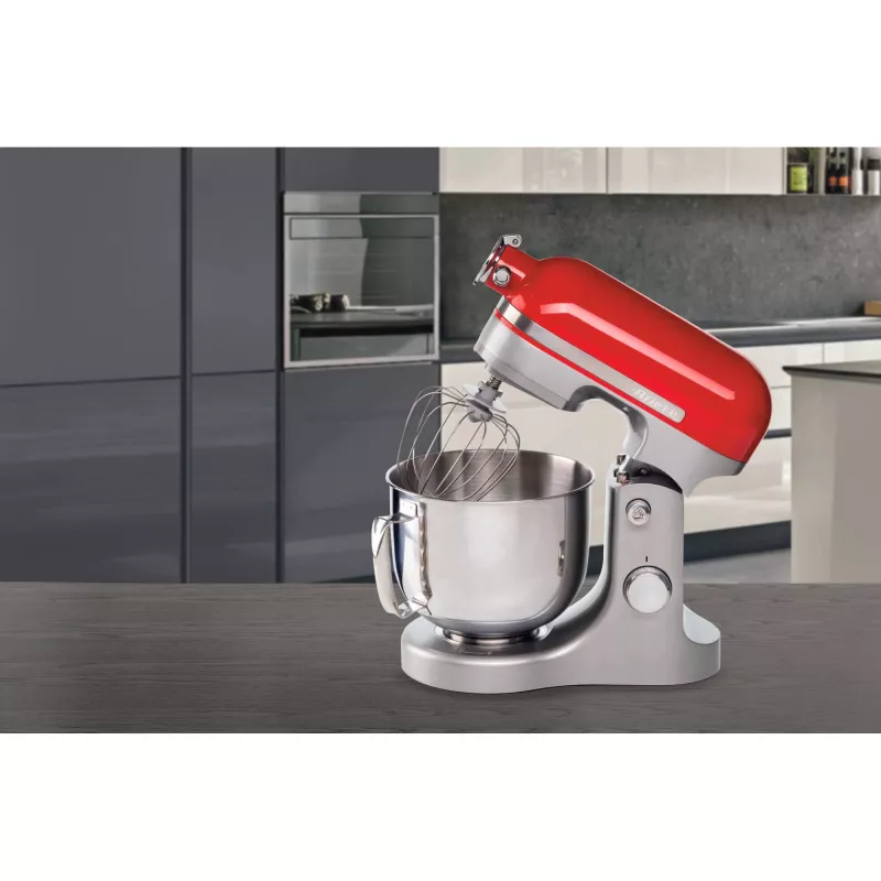 Ariete Moderna Red mikseris, stāvmikseris, sarkans, putošana, mīcīšana, jaukšana, 5,5 L, rotējošs, alumīnijs
