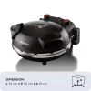 Ariete 917 picas krāsns - pica 4 minūtēs - ugunsizturīga akmens plāksne ar nepiedegošu apstrādi - maksimālā temperatūra 400 ° - 1200 W - taimeris 30 min - melna