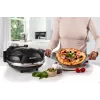 Ariete 917 picas krāsns - pica 4 minūtēs - ugunsizturīga akmens plāksne ar nepiedegošu apstrādi - maksimālā temperatūra 400 ° - 1200 W - taimeris 30 min - melna