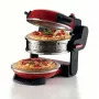 Ariete 927 Pizzeria, dubultā picas krāsns, 2 picas 4 minūtēs, 2300 W, 2 ugunsizturīgi akmeņi, 2 termostati, diametrs 32 cm, 5 cepšanas līmeņi, 2 nerūsējošā tērauda lāpstiņas, sarkana