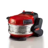 Ariete 927 Pizzeria, dubultā picas krāsns, 2 picas 4 minūtēs, 2300 W, 2 ugunsizturīgi akmeņi, 2 termostati, diametrs 32 cm, 5 cepšanas līmeņi, 2 nerūsējošā tērauda lāpstiņas, sarkana