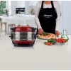 Ariete 927 Pizzeria, dubultā picas krāsns, 2 picas 4 minūtēs, 2300 W, 2 ugunsizturīgi akmeņi, 2 termostati, diametrs 32 cm, 5 cepšanas līmeņi, 2 nerūsējošā tērauda lāpstiņas, sarkana