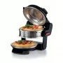 Ariete 927 Pizzeria, dubultā picas krāsns, 2 picas 4 minūtēs, 2300 W, 2 ugunsizturīgi akmeņi, 2 termostati, diametrs 32 cm, 5 cepšanas līmeņi, 2 nerūsējošā tērauda lāpstiņas, sarkana