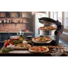 Ariete 927 Pizzeria, dubultā picas krāsns, 2 picas 4 minūtēs, 2300 W, 2 ugunsizturīgi akmeņi, 2 termostati, diametrs 32 cm, 5 cepšanas līmeņi, 2 nerūsējošā tērauda lāpstiņas, sarkana