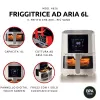 Ariete 4626 Airy Fryer 6L, Gaisa fritieris, 1300 W, 6L ietilpība, 2,5 kg gatavošanas ietilpība, 8 iepriekš iestatītas programmas, temperatūra līdz 200°, caurspīdīgs grozs gatavošanas kontrolei, melns