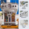 Ariete 1389 Positano kafijas automāts, 850W, tvertnes tilpums 0,9L, filtrs 1 vai 2 tasēm, pilēšanas paplāte, piena putotājs