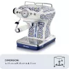 Ariete 1389 Capri kafijas automāts, 850W, Tvertnes tilpums 0.9L, 1 vai 2 tasīšu filtrs, Pilienu paplāte, Piena putotājs