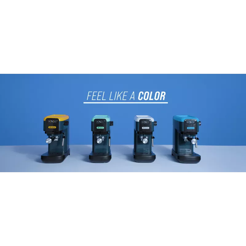 Ariete 1399 Espresso kafijas automāts, Maltai kafijai un ESE pākstīm, 1300 W, 1,1 L tvertne, 15 bāru spiediens, 1, 2 krūžu un ESE pāksts filtrs, Kapučīno, Balta