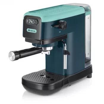 Ariete 1399 Espresso kafijas automāts, Maltai kafijai un ESE pākstīm, 1300 W, 1,1 l tvertne, 15 bāru spiediens, 1, 2 tasīšu un ESE pākstu filtrs, Kapučīno, Zaļš