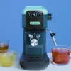 Ariete 1399 Espresso kafijas automāts, Maltai kafijai un ESE pākstīm, 1300 W, 1,1 l tvertne, 15 bāru spiediens, 1, 2 tasīšu un ESE pākstu filtrs, Kapučīno, Zaļš