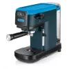 Ariete 1399 Espresso kafijas automāts, maltai kafijai un ESE pākstīm, 1300 W, 1,1 L tvertne, 15 bāru spiediens, 1, 2 krūzīšu un ESE pākstes filtrs, kapučīno, zils
