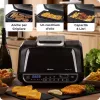 Ariete 4635 Air Fryer Grill, gaisa cepeškrāsns un grils, steiku grils, 1700 W, tilpums 8 L, cepšana un grilēšana, 8 gatavošanas funkcijas, taimeris, melna