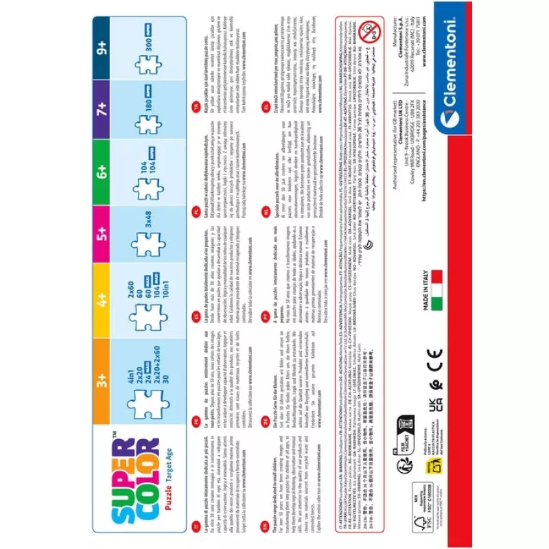 Clementoni Supercolor 21744 puzzle Jigsaw puzzle 300 gab. Cartoons