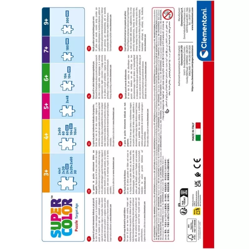Clementoni Supercolor 21744 puzzle Jigsaw puzzle 300 gab. Cartoons