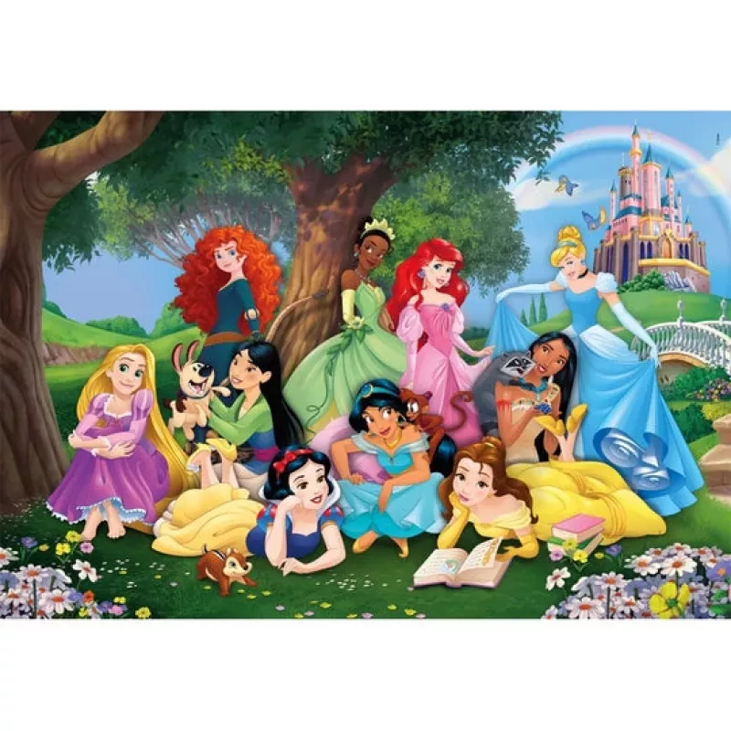 Clementoni Supercolor Disney Princess puzle 104 gab. Karikatūras